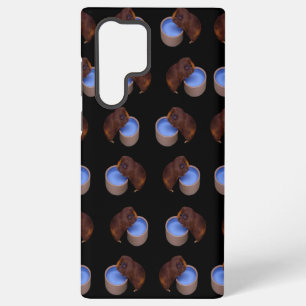 Funda Para Samsung Galaxy S22 Ultra Cobaya de pie bebiendo,