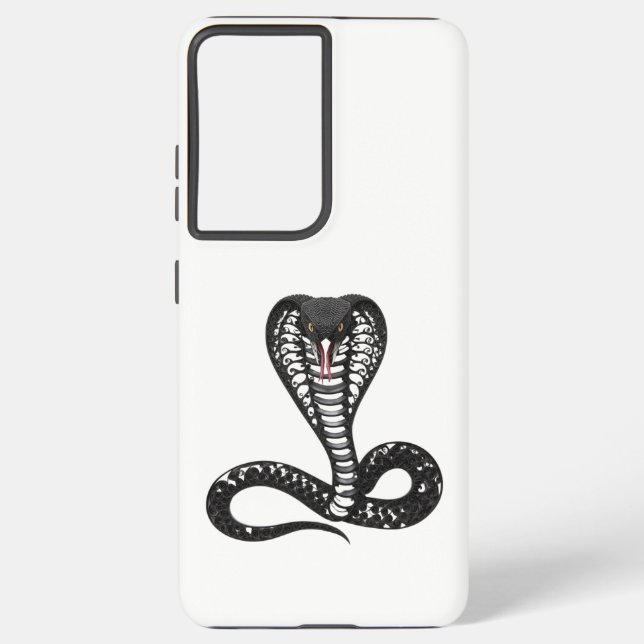 Funda Para Samsung Galaxy Cobra in Black Quilling (Reverso )