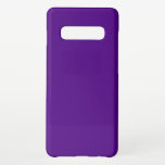 Funda Para Samsung Galaxy S10  Código hexadecimal índigo 4B0082<br><div class="desc">Código hex índigo 4B0082 color de tendencia color para la vida color unicolor pigmento índigo azul violeta</div>