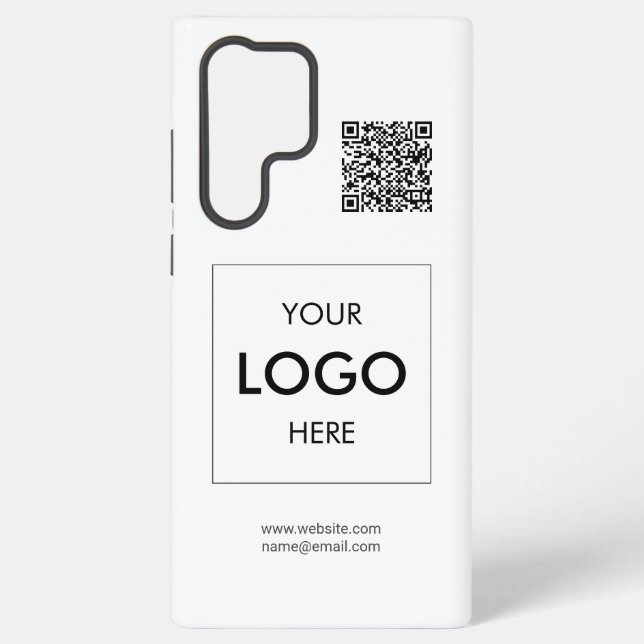 Funda Para Samsung Galaxy Código QR del logotipo Blanco Profesional (Reverso )