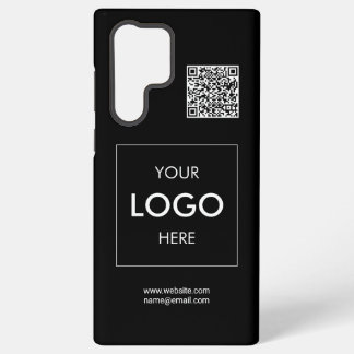 Funda Para Samsung Galaxy S22 Ultra Código QR del logotipo negro