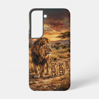 Funda Para Samsung Galaxy S22 Colección de arte selecto de la familia Lion – Wil
