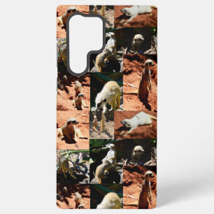 Funda Para Samsung Galaxy S22 Ultra Colección de suricatas Foto Collage,
