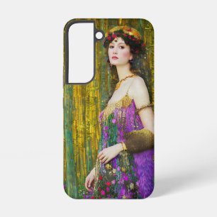 Funda Para Samsung Galaxy S22 Collage al estilo Klimt retrato de una mujer