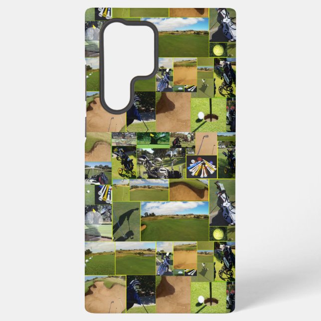 Funda Para Samsung Galaxy Collage de fotos de golf (Reverso )
