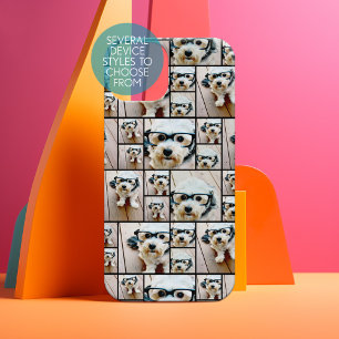 Funda Para Samsung Galaxy S22 Ultra Collage de fotos de Instagram - Hasta 6 fotos Negr