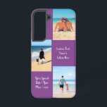 Funda Para Samsung Galaxy S22 Collage de fotos personalizado Nombre de texto de<br><div class="desc">Tus colores - Personalizado Collage de fotos Familia Amor Texto Personalizado - Madre / Padre / Hijo / Padres / Pareja - Fotos Personalizados Modernas Únicas Tu Propio Diseño - Familia Especial / Amigos o Regalo Personal - Añade Tus Fotos y Texto - Nombre / Fondo Favorito - Elementos y...</div>
