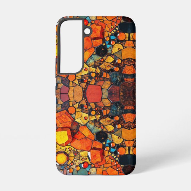 Funda Para Samsung Galaxy collage de piedras preciosas (Reverso )