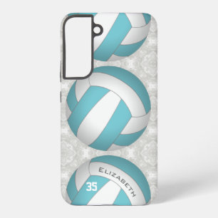 Funda Para Samsung Galaxy S22+ color personalizado voleibol de niña personalizado
