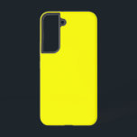 Funda Para Samsung Galaxy S22 Color sólido neón amarillo<br><div class="desc">Color sólido amarillo neón. Un tono llamativo y llamativo de amarillo brillante que llama la atención al instante. Este tono vívido evoca el calor radiante de la luz del sol y la energía alegre de un girasol en plena floración. Este llamativo amarillo le da un toque fresco y dinámico.</div>
