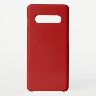 Funda Para Samsung Galaxy S10+ Color sólido rojo oscuro de manzana y dulce