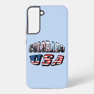Funda Para Samsung Galaxy S22+ Colorado Picture and USA Text