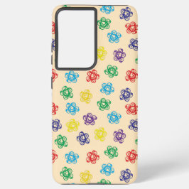 Funda Para Samsung Galaxy S21 Ultra Colores Círculo geométrico giratorio Estuche de te