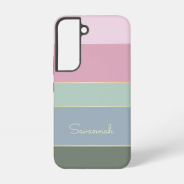 Funda Para Samsung Galaxy S22 Colores de Verano Personalizados Bloques de Color 