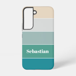 Funda Para Samsung Galaxy S22 Colores de Verano Personalizados Bloques de Color 
