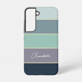Funda Para Samsung Galaxy S22 Colores de Verano Personalizados Bloques de Color 