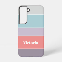 Funda Para Samsung Galaxy S22 Colores de Verano Personalizados Bloques de Color 