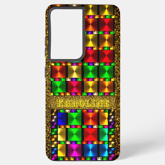 Funda Para Samsung Galaxy Colores Golden Fun (Reverso )