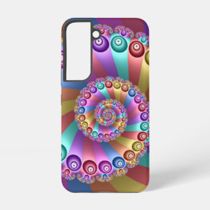 Funda Para Samsung Galaxy S22 Colores Hermosos de Arcoíris Arte Fractal Abstract