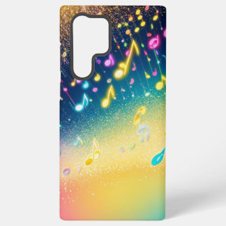 Funda Para Samsung Galaxy S22 Ultra Colorful Musical Notes Sparkle Phone Case
