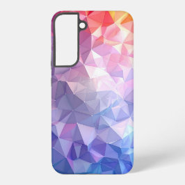 Funda Para Samsung Galaxy S22+ Colorful Polygon Gradient Abstract Design