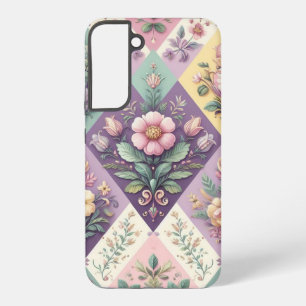 Funda Para Samsung Galaxy S22+ Colorido argyle pastel Pascua/Primavera