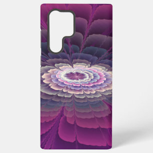 Funda Para Samsung Galaxy S22 Ultra Colorido arte fractal abstracto de flor llamativa