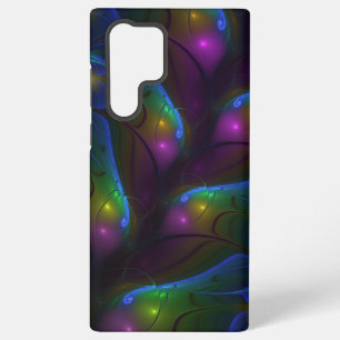 Funda Para Samsung Galaxy S22 Ultra Colorido Luminoso Abstracto Moderno Trippy Fractal