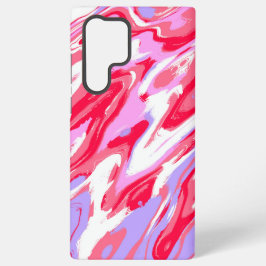 Funda Para Samsung Galaxy S22 Ultra Colorido morado de color rojo abstracto de mármol 