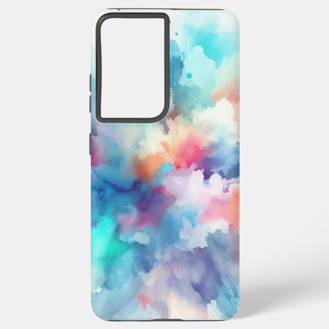 Funda Para Samsung Galaxy Colour Splash Tie Dye Design (Reverso )