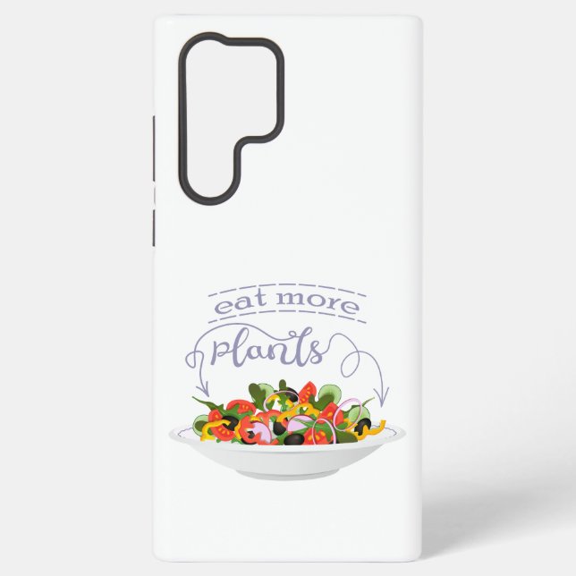 Funda Para Samsung Galaxy Coma más plantas con letras de motivación de ensal (Reverso )