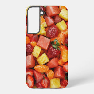 Funda Para Samsung Galaxy S22+ Combinación Colorida de Frutas Tropicales en Prime