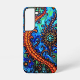 Funda Para Samsung Galaxy S22 Cometa Dragón: Llama celestial