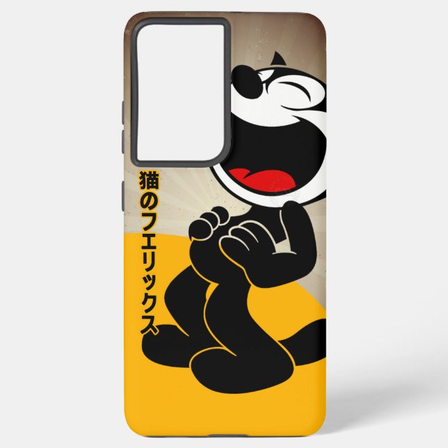 Funda Para Samsung Galaxy Cómics Dibujos Animados Gato (Reverso )