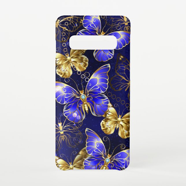 Funda Para Samsung Galaxy Composición con mariposas de zafiro (Reverso)