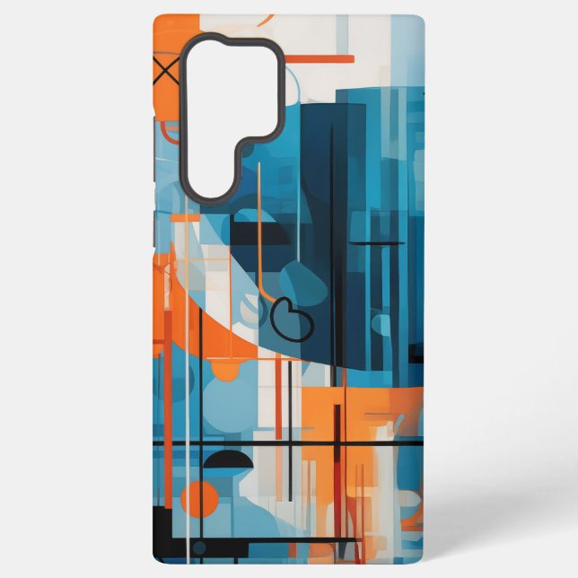 Funda Para Samsung Galaxy Composición de formas geométricas abstractas (Reverso )