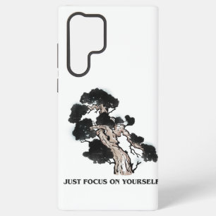 Funda Para Samsung Galaxy S22 Ultra "Concéntrate en ti mismo" árbol bonsái Zen para te