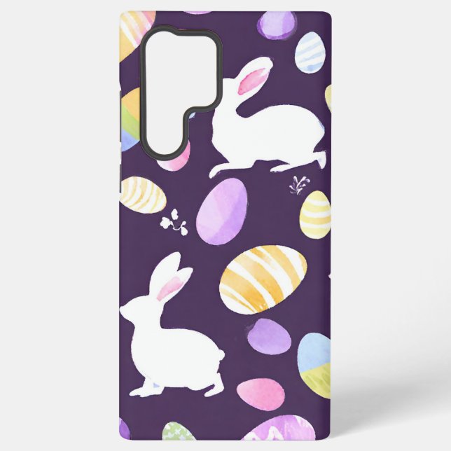 Funda Para Samsung Galaxy conejito con huevos de Pascua (Reverso )