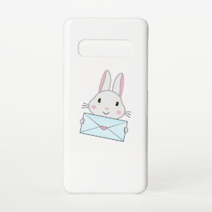 Funda Para Samsung Galaxy S10 Conejito lindo y adorable conejo de la carta de am
