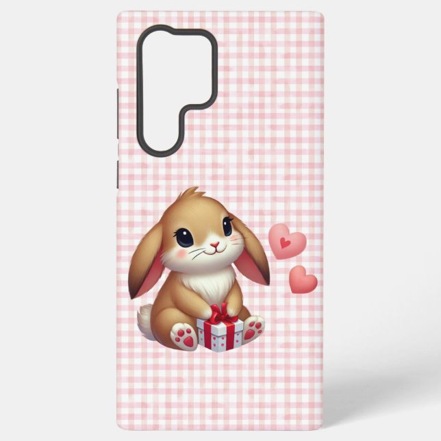 Funda Para Samsung Galaxy Conejo de conejo El día de San Valentín (Reverso )