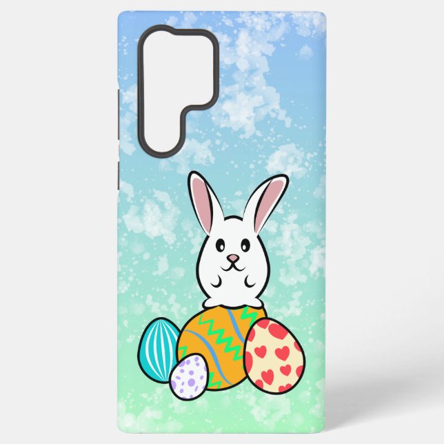 Funda Para Samsung Galaxy Conejo de Pascua en huevos de Pascua (Reverso )