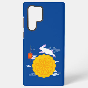 Funda Para Samsung Galaxy S22 Ultra Conejo Lunar Saltando Pastel Lunar del Festival de