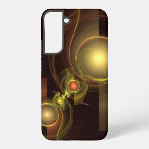 Funda Para Samsung Galaxy S22+ Conexión Íntima Arte Abstracto Energía Dorada