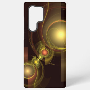 Funda Para Samsung Galaxy S22 Ultra Conexión Íntima Energía Dorada Arte Abstracto