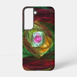 Funda Para Samsung Galaxy S22 Conexiones Dinámicas Arte Abstracto Fractal Lumino