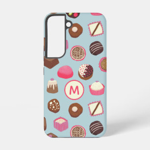 Funda Para Samsung Galaxy S22 Confección de dulces de chocolate monograma