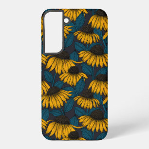Funda Para Samsung Galaxy S22+ Confluencias amarillas en azul oscuro