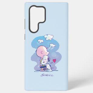 Funda Para Samsung Galaxy S22 Ultra Confort & Seguridad   Abrazo de Charlie y Snoopy