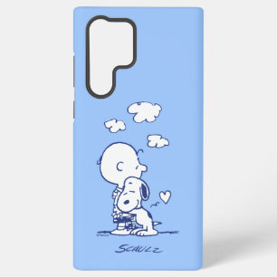 Funda Para Samsung Galaxy S22 Ultra Confort y seguridad   Charlie y Snoopy Hug