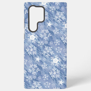 Funda Para Samsung Galaxy S22 Ultra Copos de nieve blancos